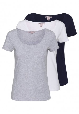 Anna Field 3 Pack Basic T Shirt T-shirts Dames Wit | 3407-FYORN