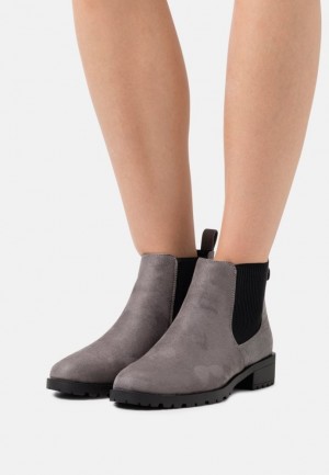 Anna Field Ankle Boots Enkellaarzen Dames Grijs | 4162-NLFSO