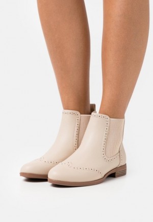 Anna Field Ankle Boots Enkellaarzen Dames Beige | 1562-KJUAP