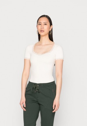 Anna Field Basic T Shirt T-shirts Dames Bruin | 3289-VXNAQ