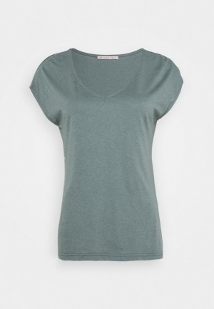 Anna Field Basic T Shirt T-shirts Dames Groen | 8170-PIEOL