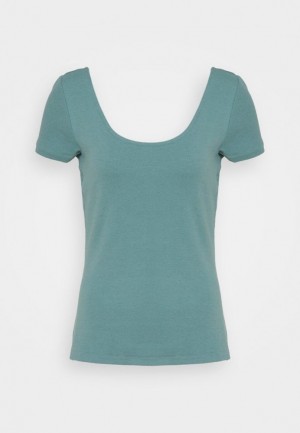 Anna Field Basic T Shirt T-shirts Dames Lichtblauw | 0751-JGVBQ