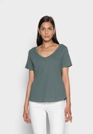 Anna Field Basic T Shirt T-shirts Dames Lichtgroen | 9570-APLVU