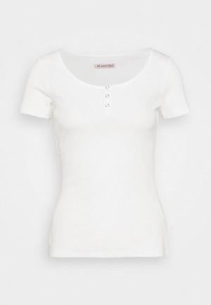 Anna Field Basic T Shirt T-shirts Dames Wit | 5720-XURVL