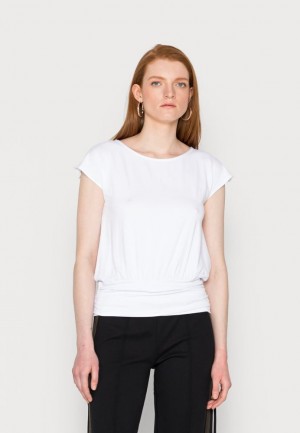 Anna Field Basic T Shirt T-shirts Dames Wit | 9074-FHKQS