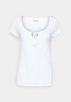 Anna Field Basic T Shirt T-shirts Dames Wit | 7128-RDKUY