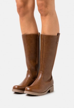 Anna Field Boots Laarzen Dames Bruin | 7094-SBGPY