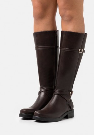 Anna Field Boots Laarzen Dames Bruin | 8239-XFANS