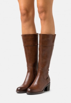 Anna Field Boots Laarzen Dames Bruin | 8305-DKUJZ