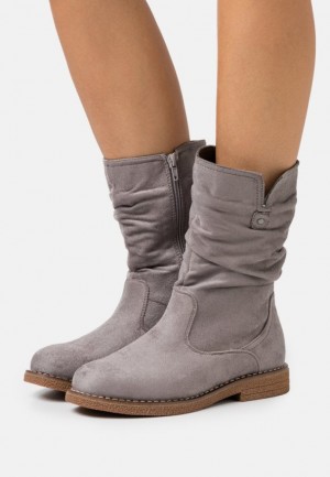 Anna Field Boots Laarzen Dames Grijs | 8527-ULRBG