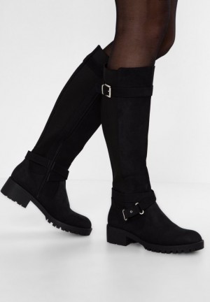 Anna Field Boots Laarzen Dames Zwart | 0943-JSGAN