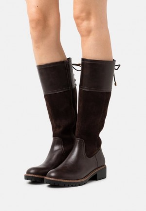 Anna Field Comfort Boots Laarzen Dames Donkerbruin | 6579-TXWCM