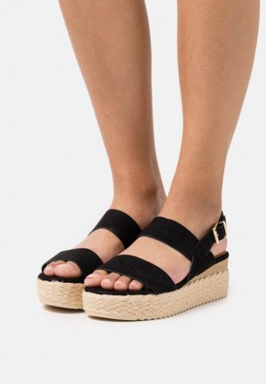 Anna Field Comfort Espadrilles Sandalen Dames Zwart | 0298-WZRKD