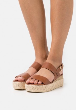 Anna Field Comfort Espadrilles Sandalen Dames Bruin | 8654-ETVXJ