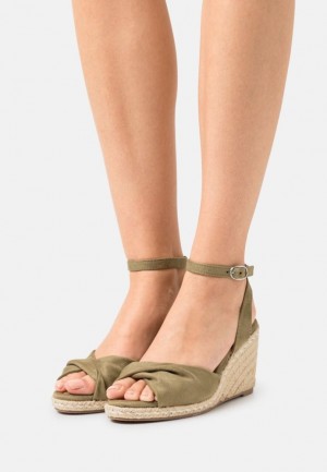 Anna Field Comfort Espadrilles Sandalen Dames Khaki | 6935-EGHQT