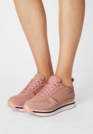 Anna Field Comfort Leren Trainers Sneakers Dames Roze | 8216-LTORI