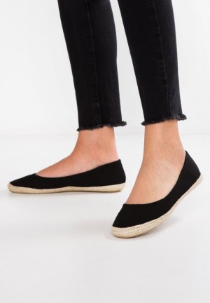 Anna Field Espadrilles Ballerina Schoenen Dames Zwart | 1980-ILDVN