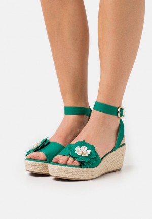 Anna Field Espadrilles Sandalen Dames Groen | 5421-ZKCDY