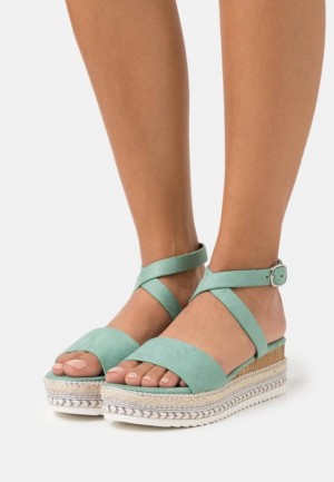 Anna Field Espadrilles Sandalen Dames Mintgroen | 9017-ZFQOI