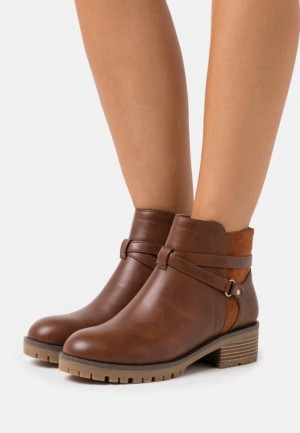 Anna Field Klassieke Ankle Boots Enkellaarzen Dames Bruin | 1407-XUYST