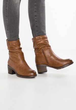 Anna Field Klassieke Ankle Boots Enkellaarzen Dames Bruin | 7621-HUCPW