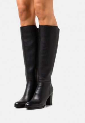 Anna Field Leren Boots Laarzen Dames Zwart | 5029-QFODY