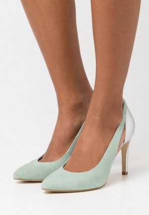 Anna Field Leren High Heels Hakken Dames Mintgroen | 1260-GUQEV