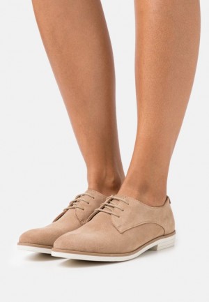 Anna Field Leren Kanten Ups Laag Schoenen Dames Bruin | 5364-XQPHB