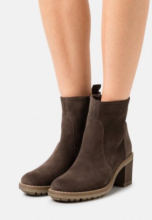 Anna Field Leren Klassieke Ankle Boots Enkellaarzen Dames Bruin | 4031-WIPAU