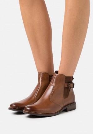 Anna Field Leren Klassieke Ankle Boots Enkellaarzen Dames Bruin | 3864-AGSXT