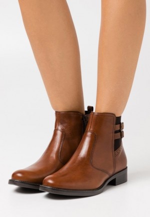 Anna Field Leren Klassieke Ankle Boots Enkellaarzen Dames Bruin | 2367-TYVAZ