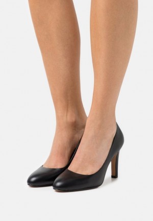 Anna Field Leren Klassieke Heels Hakken Dames Zwart | 3589-ARWOJ