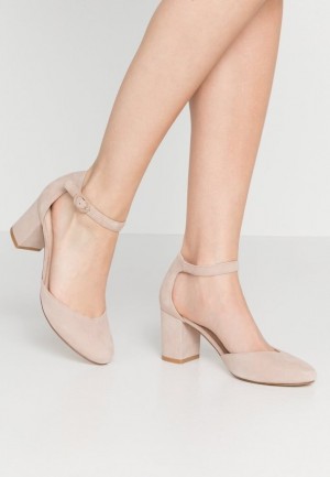 Anna Field Leren Klassieke Heels Hakken Dames Beige | 2176-OFINP