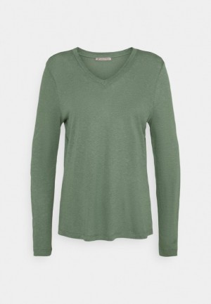 Anna Field Long Sleeved Top T-shirts Dames Lichtgroen | 1254-OMJFW