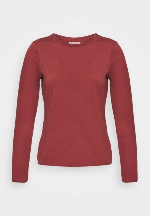 Anna Field Long Sleeved Top T-shirts Dames Rood | 7980-RTXSQ