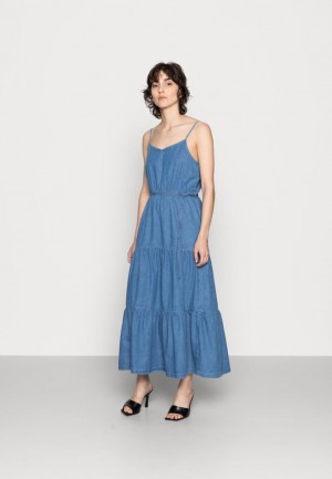 Anna Field Maxi Jurken Jurk Dames Lichtblauw | 1807-VZXLH