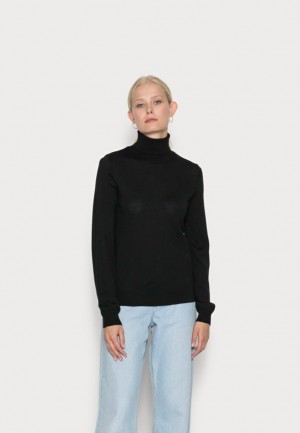 Anna Field Merino Wol Turtleneck Jumper Pullover Dames Zwart | 2950-OJVGL