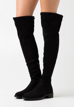 Anna Field Over The Knee Boots Laarzen Dames Zwart | 1342-HCZAF