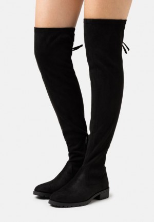 Anna Field Over The Knee Boots Laarzen Dames Zwart | 7154-CFOIV