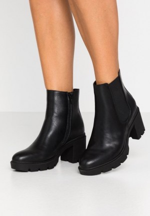 Anna Field Platform Ankle Boots Enkellaarzen Dames Zwart | 3906-GJMTN