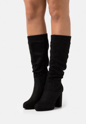 Anna Field Platform Boots Laarzen Dames Zwart | 8436-KOCLY