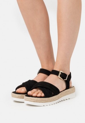 Anna Field Platform Sandals Sandalen Dames Zwart | 1459-IGEVZ