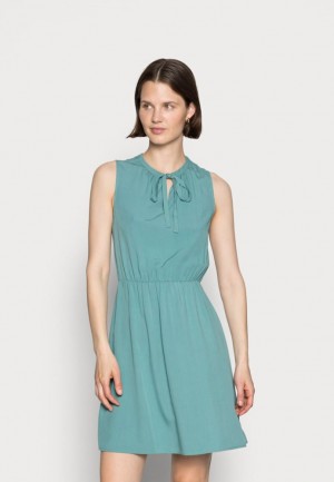 Anna Field Sleeveles Tie Detail Jurken Day Jurken Jurk Dames Lichtgroen | 3791-MFSYK