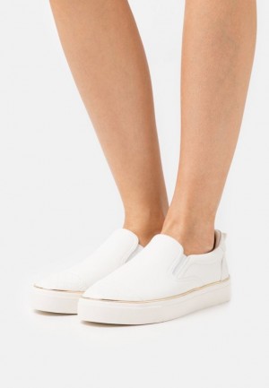 Anna Field Slip Ons Laag Schoenen Dames Wit | 4625-XCPIE