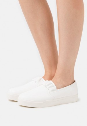 Anna Field Slip Ons Laag Schoenen Dames Wit | 3794-LORJQ