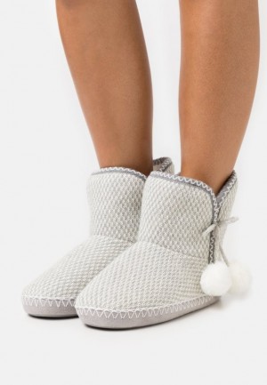 Anna Field Slippers Enkellaarzen Dames Lichtgrijs | 5196-EZOLX