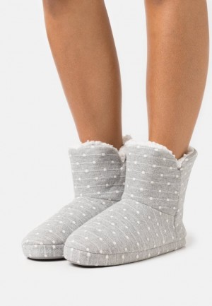 Anna Field Slippers Enkellaarzen Dames Lichtgrijs | 3592-VAHSY