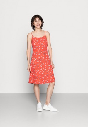 Anna Field Strappa Fit And Flare Day Jurken Jurk Dames Rood | 1385-AEXNY