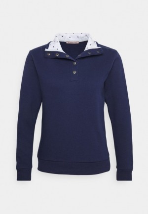 Anna Field Sweatshirt Pullover Dames Donkerblauw | 9071-QCDUV