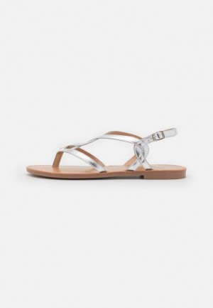 Anna Field T Bar Sandals Sandalen Dames Zilver | 8567-ZUOSG